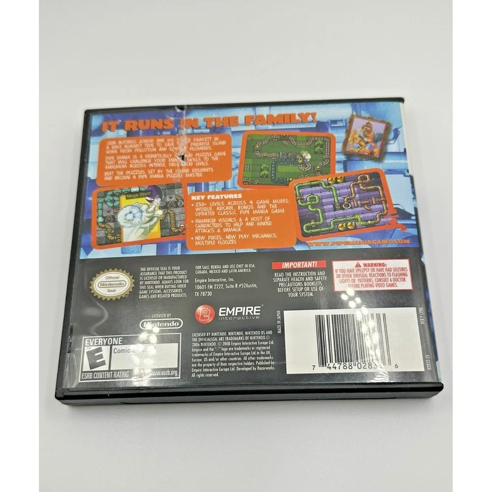 Pipe Mania (Nintendo DS, 2008)